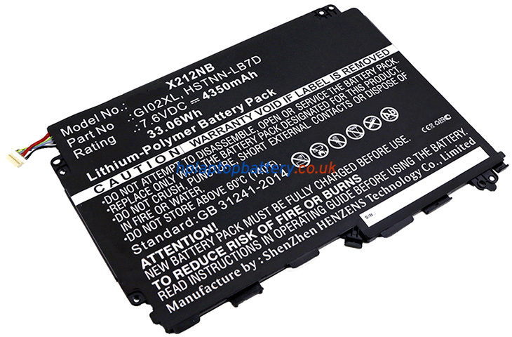 Battery for HP Pavilion X2 12-B000UR laptop