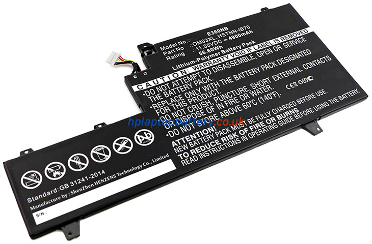 Battery for HP OM03XL laptop