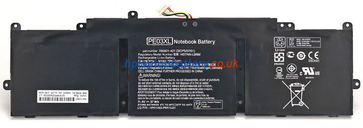 Battery for HP PE03036XL laptop