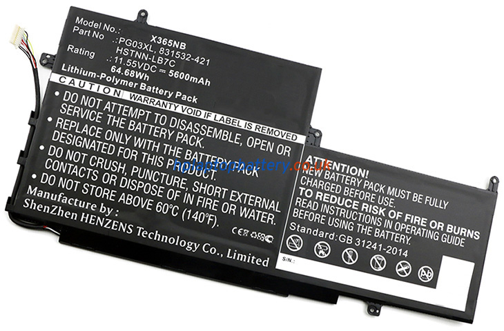 Battery for HP PG03 laptop