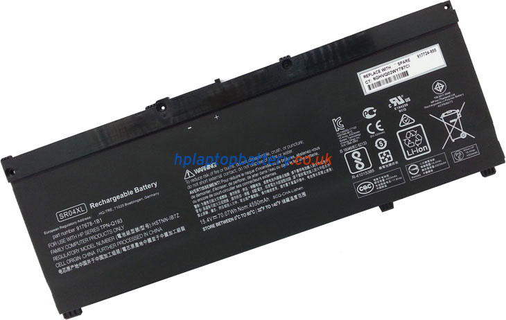 Battery for HP Omen 15-DC0006NO laptop