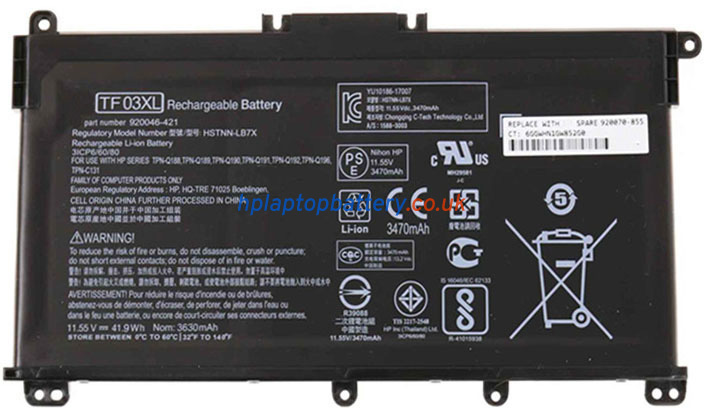 Battery for HP Pavilion 14-BF031NG laptop