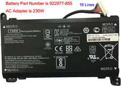 HP Omen 17-AN127UR battery