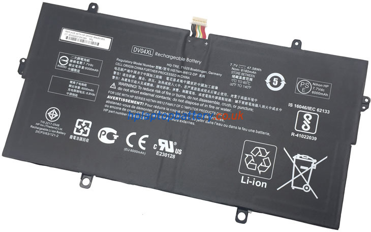 Battery for HP DV04XL laptop