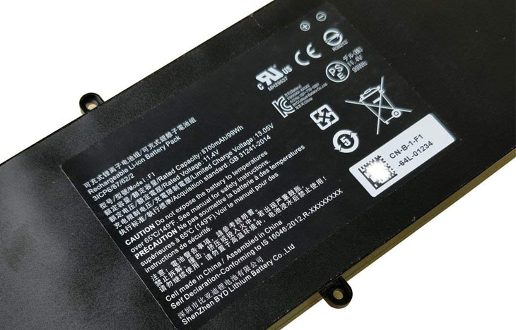 Battery for Razer F1(3ICP6/87/62/2) laptop