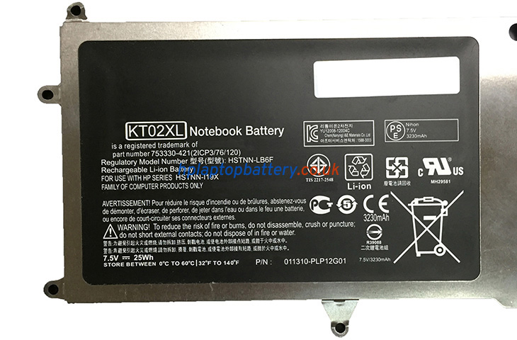 Battery for HP Pro X2 612 G1 KEYBOARD laptop