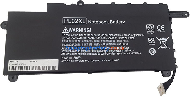 Battery for HP PL02XL laptop