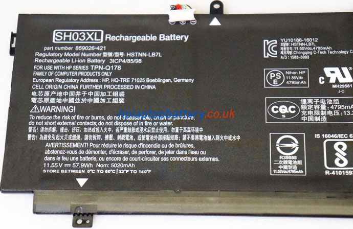 Battery for HP Spectre X360 13-AC051NA laptop